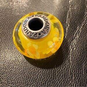Pandora Sunflower Yellow XL Glass Charm